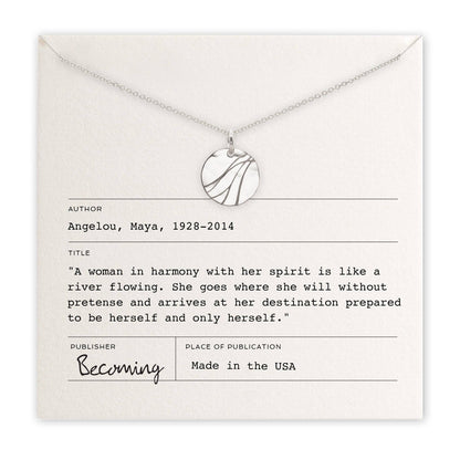River Maya Angelou Necklace