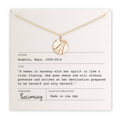 River Maya Angelou Necklace
