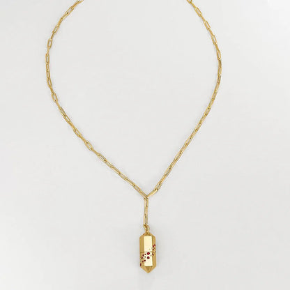 Polygon Locket - Gold