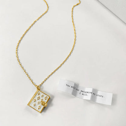 Book Locket - Stardust White